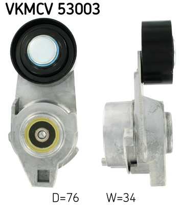 SKF VKMCV 53003 Rullo tenditore, Cinghia Poly-V-Rullo tenditore, Cinghia Poly-V-Ricambi Euro